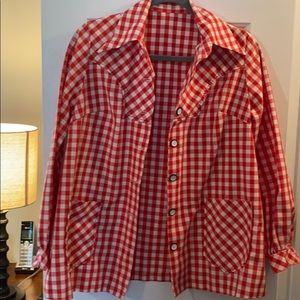 One of a Kind Hand Sewn Buffalo Check Jacket